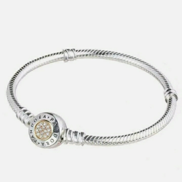 Pandora signature two-tone charm bracelet.